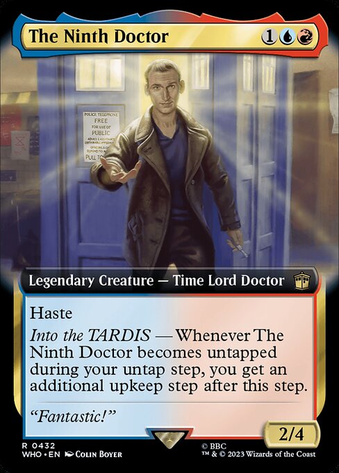 【拡張アート】【Foil】【EN】９代目ドクター/The Ninth Doctor [WHO] 金R No.432