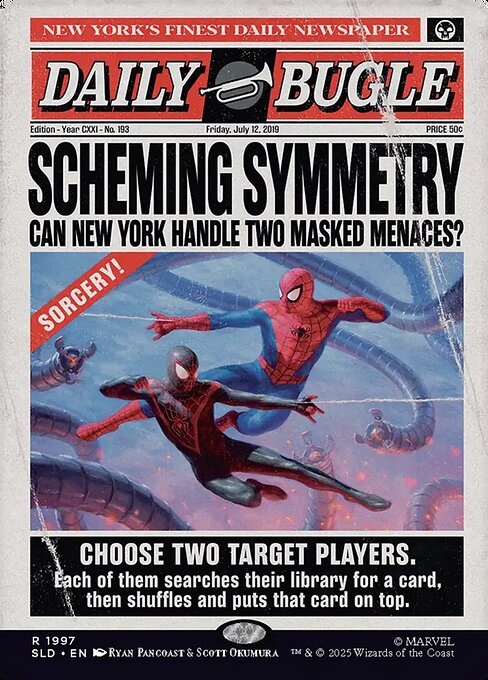 【ボーダレス】【Foil】【EN】対称な対応/Scheming Symmetry [SLD] 黒R No.1997