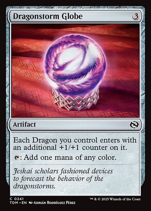 【Foil】【EN】ドラゴンの嵐の球/Dragonstorm Globe [TDM] 茶C No.241