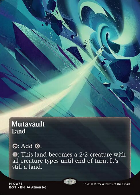 【ボーダレス】【Foil】【EN】変わり谷/Mutavault [EOS] 土地M No.73