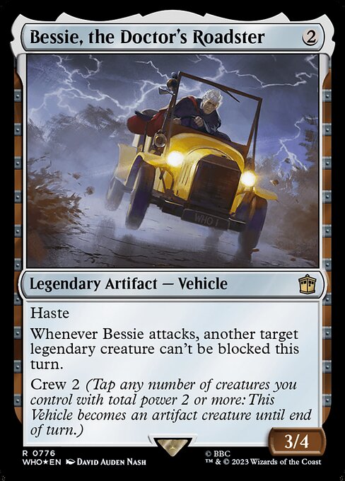 【サージFoil】【Foil】【EN】ドクターのロードスター、ベッシー/Bessie, the Doctor's Roadster [WHO] 茶R No.776