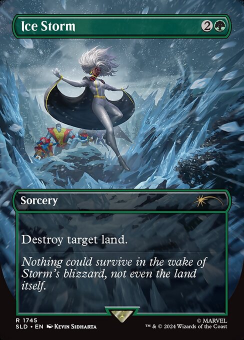 【ボーダレス】【Foil】【EN】Ice Storm [SLD] 緑R No.1745