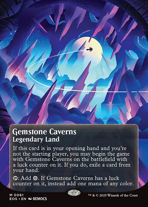 【ボーダレス】【Foil】【EN】宝石の洞窟/Gemstone Caverns [EOS] 土地M No.61