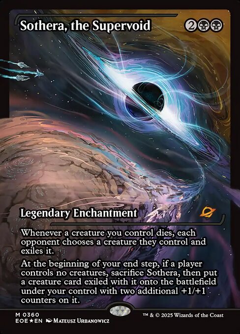 【ショーケース】【Foil】【EN】スーパーヴォイド、ソセラ/Sothera, the Supervoid [EOE] 黒M No.360