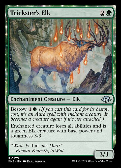 【EN】トリックスターの大鹿/Trickster's Elk [MH3] 緑U No.175