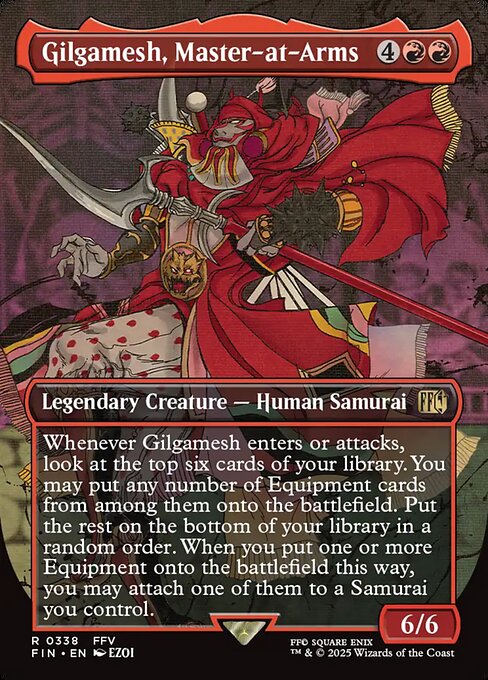 【ボーダレス】【EN】親衛隊長、ギルガメッシュ/Gilgamesh, Master-at-Arms [FIN] 赤R No.338