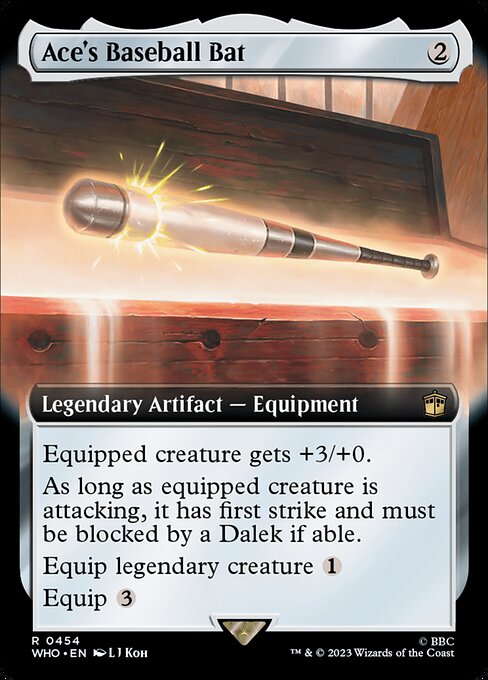 【拡張アート】【Foil】【EN】エースの野球バット/Ace's Baseball Bat [WHO] 茶R No.454