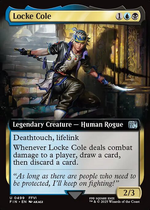 【拡張アート】【Foil】【EN】ロック・コール/Locke Cole [FIN] 金U No.499