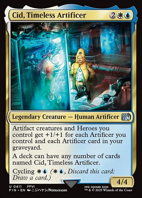 【Foil】【EN】独創的な革新者、シド/Cid, Timeless Artificer [FIN] 金U No.411