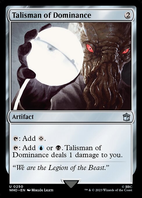 【EN】威圧のタリスマン/Talisman of Dominance [WHO] 茶U No.250