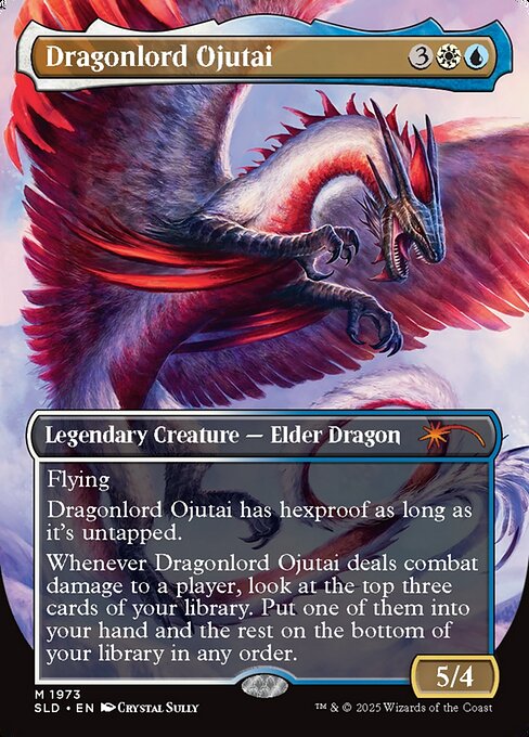 【ボーダレス】【Foil】【EN】龍王オジュタイ // 龍王オジュタイ/Dragonlord Ojutai // Dragonlord Ojutai [SLD] 金M No.1973