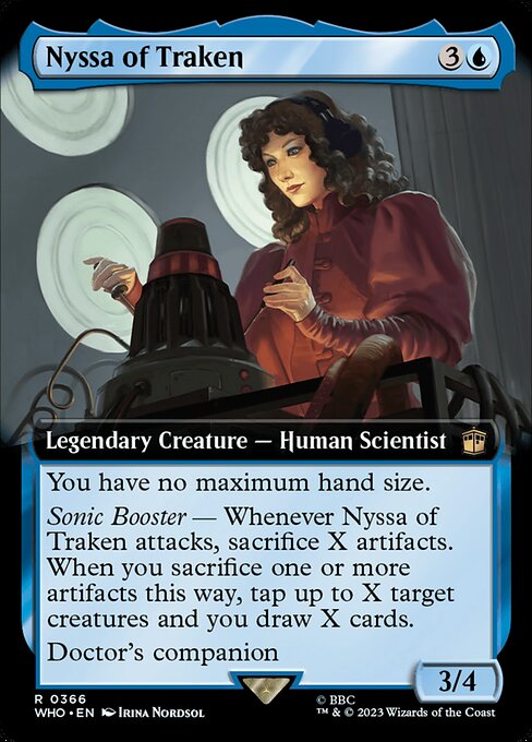 【拡張アート】【Foil】【EN】トラケンのニッサ/Nyssa of Traken [WHO] 青R No.366