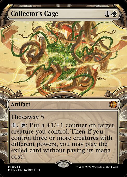【ボーダレス】【Foil】【EN】収集家の檻/Collector's Cage [BIG] 白M No.31