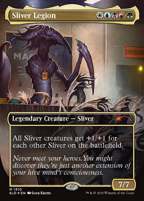 【ボーダレス】【Foil】【EN】スリヴァー軍団/Sliver Legion [SLD] 金M No.1310
