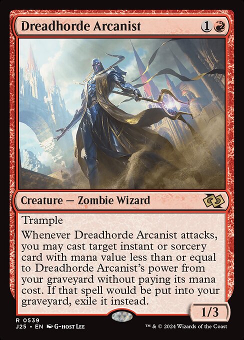 【EN】戦慄衆の秘儀術師/Dreadhorde Arcanist [J25] 赤R No.539