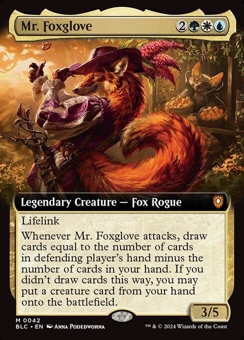 【Foil】【EN】フォックスグローブ氏/Mr. Foxglove [BLC] 金M No.42