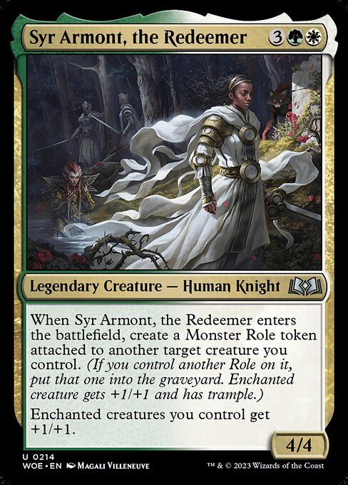 【Foil】【EN】救世主、アーモント卿/Syr Armont, the Redeemer [WOE] 金U No.214
