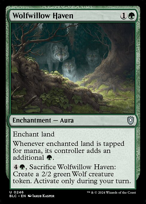 【EN】狼柳の安息所/Wolfwillow Haven [BLC] 緑U No.246