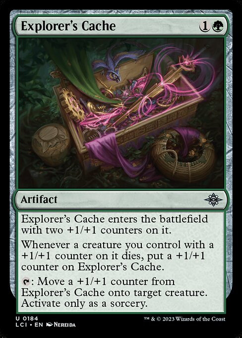 【Foil】【EN】探検者の隠し場所/Explorer's Cache [LCI] 緑U No.184
