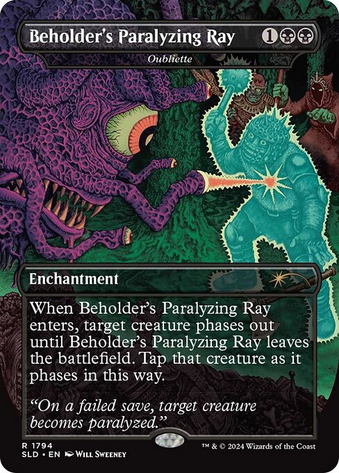 【ボーダレス】【Foil】【EN】土牢/Oubliette [SLD] 黒R No.1794