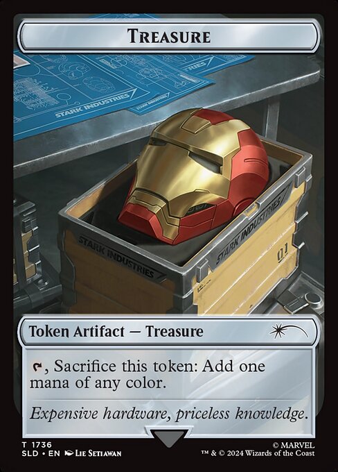 【ボーダレス】【Foil】【EN】宝物トークン/Treasure [SLD] 茶C No.1736