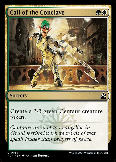 【Foil】【EN】議事会の招集/Call of the Conclave [RVR] 金C No.169