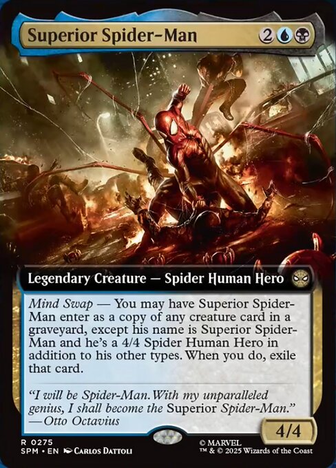 【拡張アート】【Foil】【EN】スーペリア・スパイダーマン/Superior Spider-Man [SPM] 金R No.275