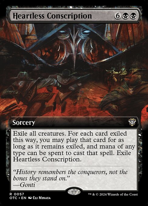 【Foil】【EN】心なき徴兵/Heartless Conscription [OTC] 黒R No.57