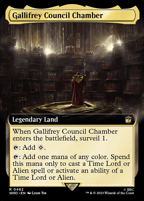 【拡張アート】【Foil】【EN】ギャリフレイ評議堂/Gallifrey Council Chamber [WHO] 無R No.462