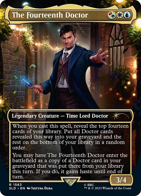 【フルアート】【Foil】【EN】The Fourteenth Doctor [SLD] 金R No.1583