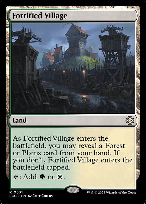 【EN】要塞化した村/Fortified Village [LCC] 無R No.331