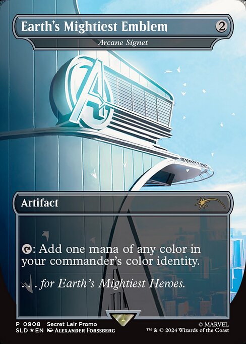【ボーダレス】【Foil】【EN】秘儀の印鑑/Arcane Signet [SLD] 茶R No.908