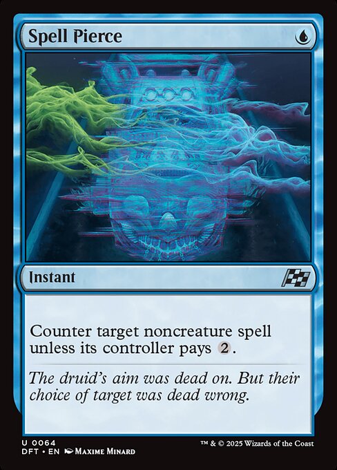 【Foil】【EN】呪文貫き/Spell Pierce [DFT] 青U No.64
