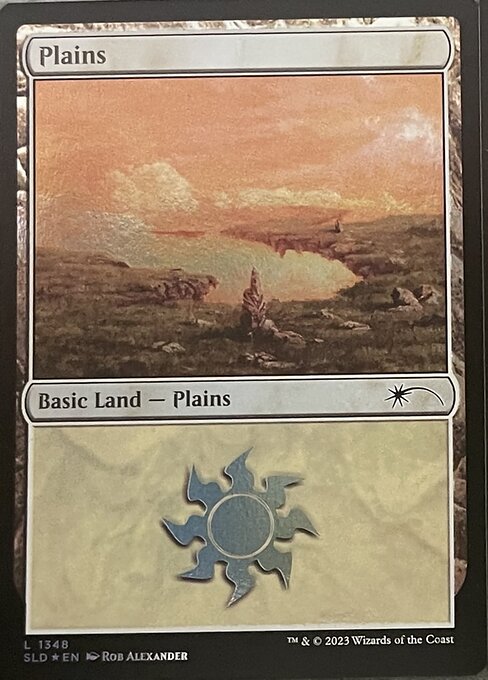 【Foil】【EN】平地/Plains [SLD] 無C No.1348