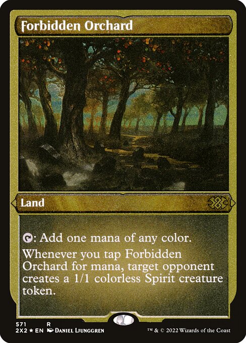 【エッチングFoil】【EN】禁忌の果樹園/Forbidden Orchard [2X2] 土地R No.571