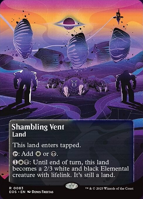 【ボーダレス】【EN】乱脈な気孔/Shambling Vent [EOS] 土地R No.83