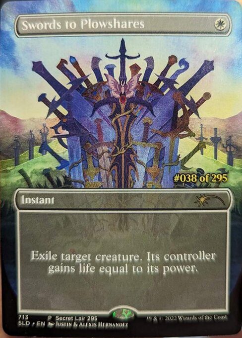 【Foil】【EN】剣を鍬に/Swords to Plowshares [SLD] 白R No.713