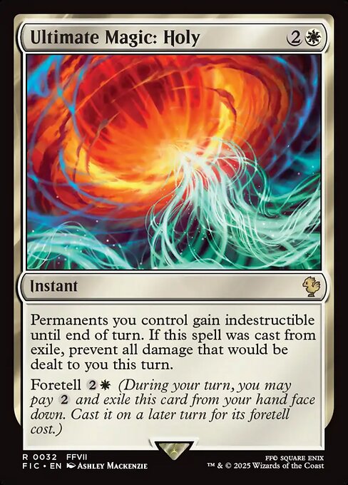 【EN】究極魔法「ホーリー」/Ultimate Magic: Holy [FIC] 白R No.32