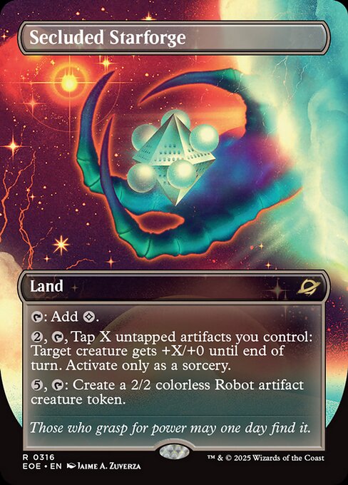 【ボーダレス】【Foil】【EN】隔離された星鍛冶場/Secluded Starforge [EOE] 土地R No.316