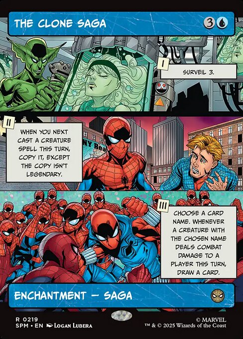 【ボーダレス】【Foil】【EN】クローン・サーガ/The Clone Saga [SPM] 青R No.219