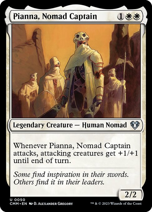 【EN】遊牧の民の長ピアナ/Pianna, Nomad Captain [CMM] 白U No.50