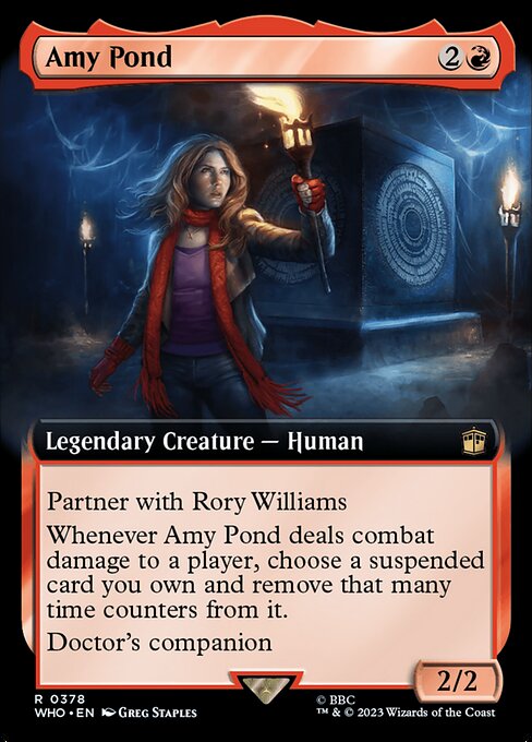 【拡張アート】【Foil】【EN】エイミー・ポンド/Amy Pond [WHO] 赤R No.378