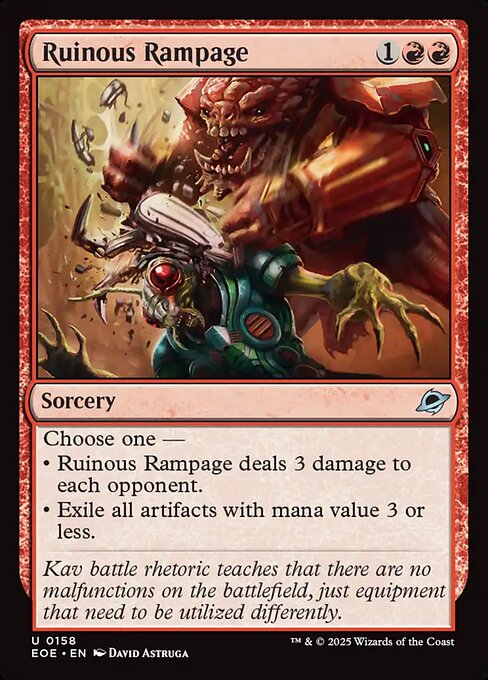 【Foil】【EN】壊滅的猛威/Ruinous Rampage [EOE] 赤U No.158