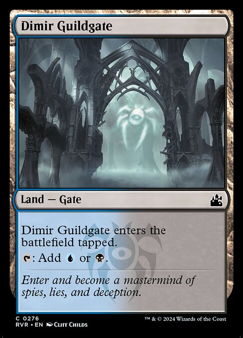 【Foil】【EN】ディミーアのギルド門/Dimir Guildgate [RVR] 無C No.276