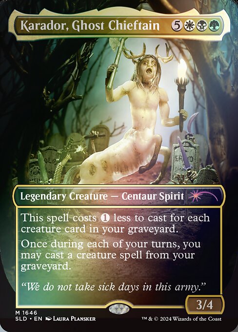 【Foil】【EN】幽霊の酋長、カラドール/Karador, Ghost Chieftain [SLD] 金M No.1646★