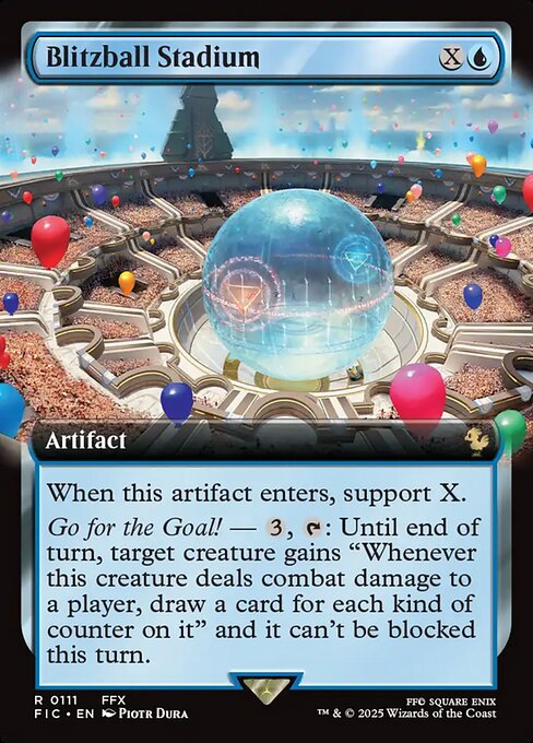 【拡張アート】【Foil】【EN】ブリッツボール・スタジアム/Blitzball Stadium [FIC] 青R No.111