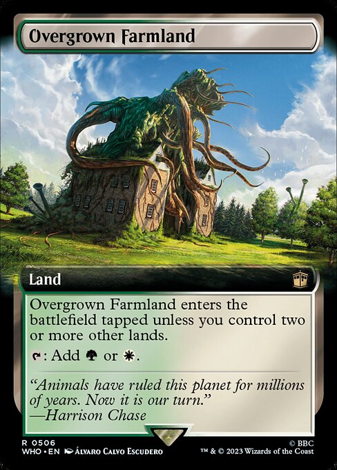 【拡張アート】【Foil】【EN】草茂る農地/Overgrown Farmland [WHO] 無R No.506