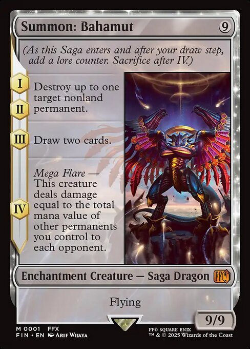 【Foil】【EN】召喚：バハムート/Summon: Bahamut [FIN] 無M No.1