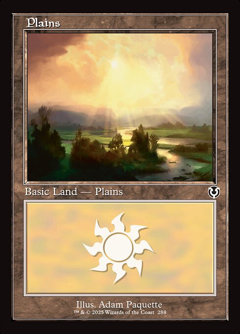 【Foil】【EN】平地/Plains [INR] 土地C No.288