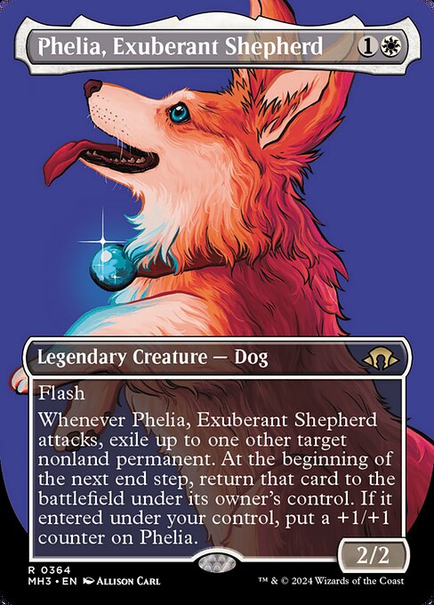 【ボーダレス】【EN】溌剌の牧羊犬、フィリア/Phelia, Exuberant Shepherd [MH3] 白R No.364